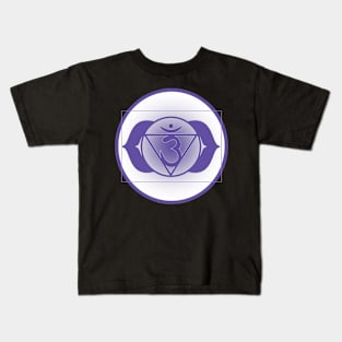 Open up your Third-Eye Chakra- Light Grey Kids T-Shirt